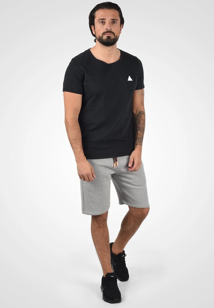 Meilleur prix 🌟 Solid RAFIK - Short - Grey Melange 🎉 2 Meilleur prix 🌟 Solid RAFIK - Short - Grey Melange 🎉 – Image 2