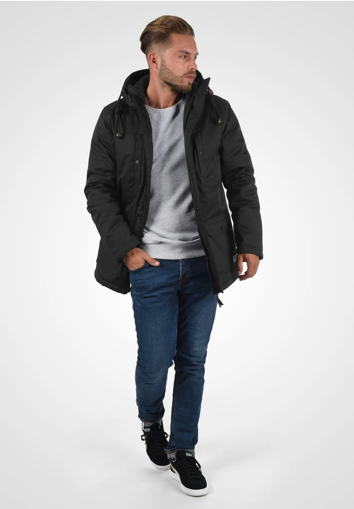 Grosses soldes ⭐ Solid SDFRANCO - Parka - Black ✔️ 2 Grosses soldes ⭐ Solid SDFRANCO - Parka - Black ✔️ – Image 2