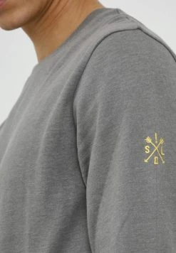 Nouveau 🧨 Solid SDKANI - Pullover - Gray Melange 😀 -Solid Soldes 37d106d6d0d24c2a9018a34bbe209b63