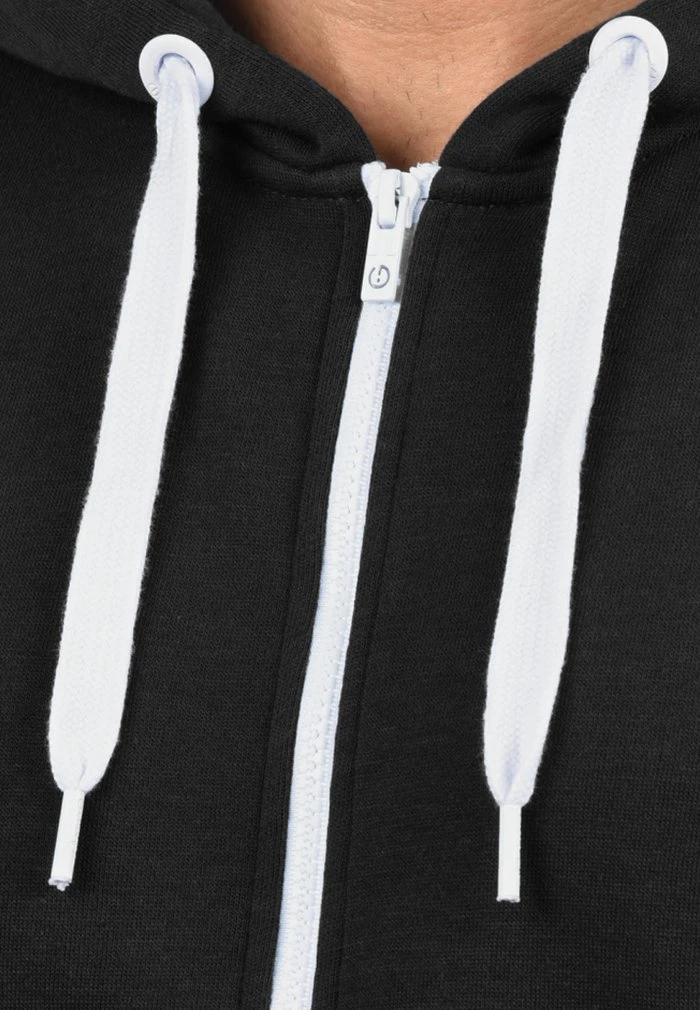 Budget 🛒 Solid SDOLLI - Sweat à Capuche Zippé - Black 😀 3 Budget 🛒 Solid SDOLLI - Sweat à Capuche Zippé - Black 😀 – Image 3