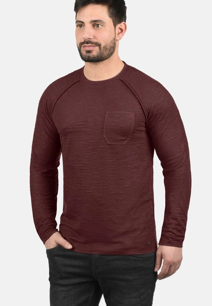 Le moins cher ✨ Solid SDDON - Sweatshirt - Wine Red 🛒 1 Le moins cher ✨ Solid SDDON - Sweatshirt - Wine Red 🛒