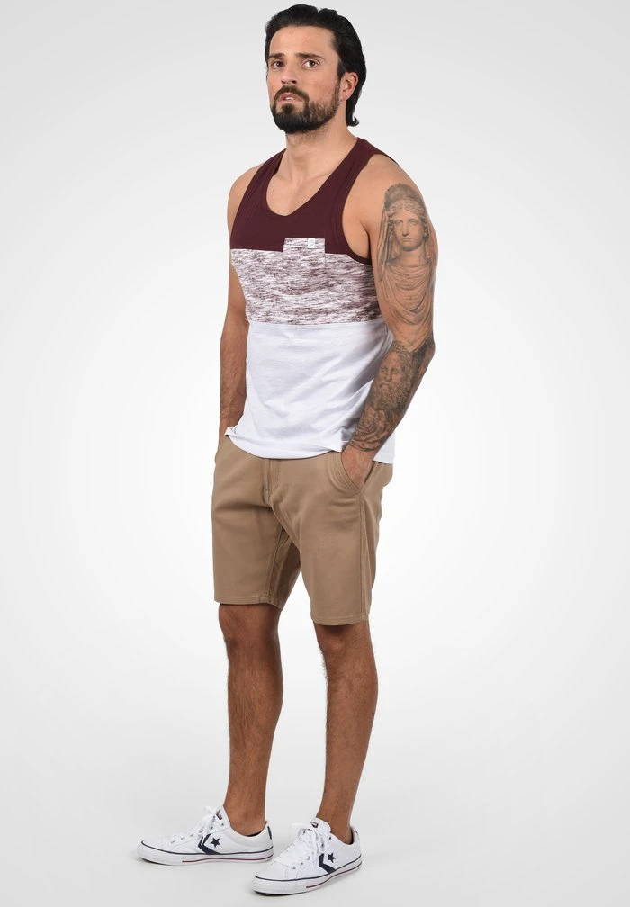 Top 10 ⌛ Solid SION - Débardeur - Wine Red 😍 2 Top 10 ⌛ Solid SION - Débardeur - Wine Red 😍 – Image 2