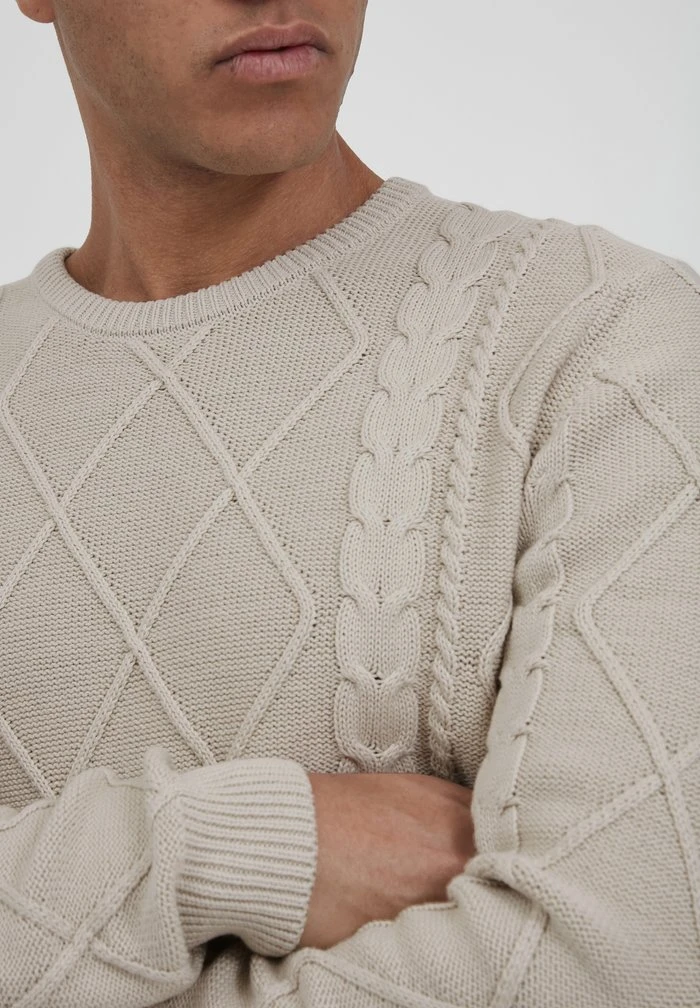 Bon marché 👏 Solid SDTERENCE 21105730 - Pullover - Oatmeal 🌟 4 Bon marché 👏 Solid SDTERENCE 21105730 - Pullover - Oatmeal 🌟 – Image 4