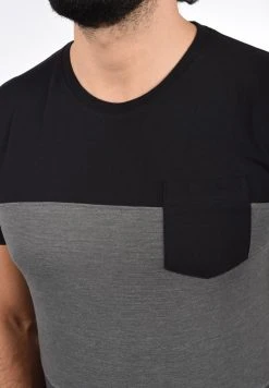 Acheter 🎉 Solid SDMINGO - T-shirt Imprimé - Black 🤩 -Solid Soldes 3eee0510e3ec45fd9fd60abbeb639936