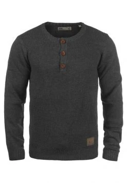Nouveau ✔️ Solid SDTERRANCE - Pullover - Dark Grey 😀 -Solid Soldes 4143232bb8464fab88cd1ba2ee99ed9e
