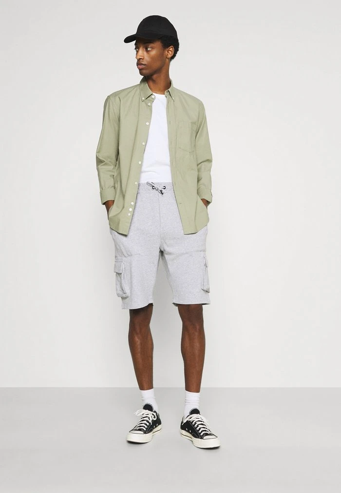 Top 10 👏 Solid Short - Light Grey Melange 😍 2 Top 10 👏 Solid Short - Light Grey Melange 😍 – Image 2