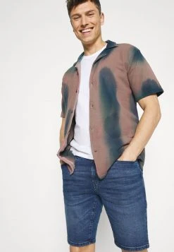 Bon marché ❤️ Solid SDRYDER - Short En Jean - Middle Blue Denim 🔔 -Solid Soldes 43c97c9127f5444daf9be2f129a02db2