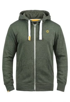 De gros 🤩 Solid SDBENNZIP - Sweat à Capuche Zippé - Olive 🥰 -Solid Soldes 443ac28f4dec44f698f353886821c97a