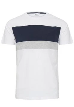 Nouveau 🥰 Solid SDSASCHA - T-shirt Imprimé - Weiß/dunkelblau ⭐ -Solid Soldes 44874a96fac4491b9480dd5cee0a271f