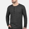 Meilleure affaire 🛒 Solid SDTIMUR - T-shirt à Manches Longues - Black 😀