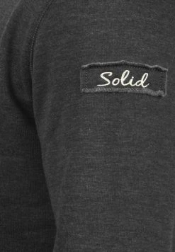 Meilleure affaire 👍 Solid TRIP-O-NECK - Sweatshirt - Dark Grey 💯 -Solid Soldes 4c878dfdcc1e4c819a9ef8d3338ee564