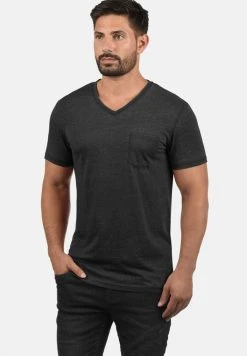 Bon marché ⌛ Solid SDTHEON - T-shirt Basique - Black 👏