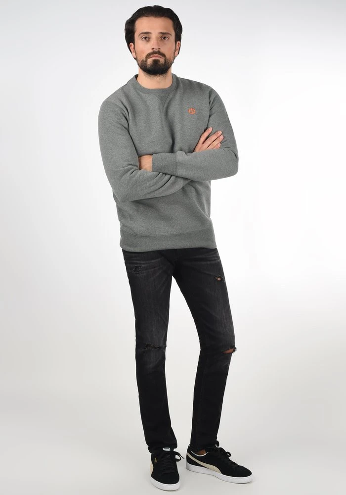 Meilleur prix 😍 Solid SDBENN - Sweatshirt - Grey Melange 👏 2 Meilleur prix 😍 Solid SDBENN - Sweatshirt - Grey Melange 👏 – Image 2