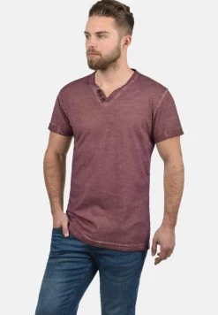 Meilleur prix ⭐ Solid SDTINO - T-shirt Basique - Wine Red 🧨