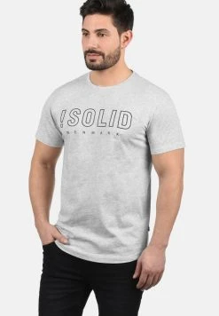 Coupon 🥰 SDSOLIDO - T-shirt Imprimé - Light Grey 😍