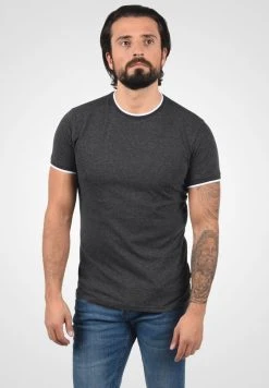 Acheter ✔️ Solid SDSAUL - T-shirt Imprimé - Dark Grey Melange ❤️