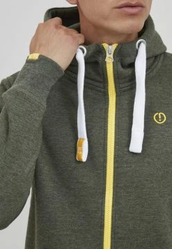 Promo ⭐ Solid SDBENN - Sweat à Capuche Zippé - Grey Denim 😀 -Solid Soldes 510190a3a8494a3ea990f38332f2c0a8