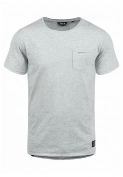 Meilleure affaire 👍 Solid SDANDREJ - T-shirt Basique - Light Grey 👍 -Solid Soldes 51389db33fa943d698f9b8d11829af82