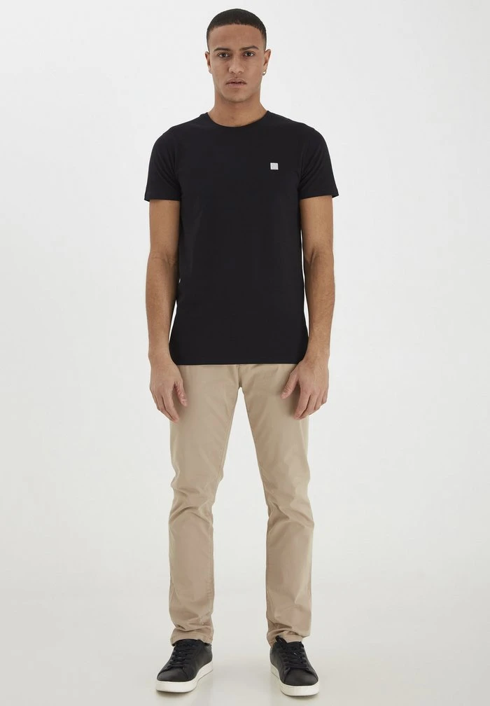 Top 10 ✨ Solid SDCONNI - T-shirt Basique - Black 😀 2 Top 10 ✨ Solid SDCONNI - T-shirt Basique - Black 😀 – Image 2