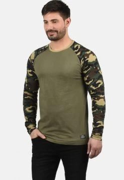 Vente flash ⌛ Solid SDCAJUS - T-shirt à Manches Longues - Dusty Olive ⭐