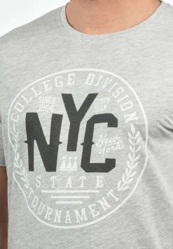 Nouveau ❤️ Solid SDYORK - T-shirt Imprimé - Light Grey ⌛ 7 Nouveau ❤️ Solid SDYORK - T-shirt Imprimé - Light Grey ⌛ -Solid Soldes 524ed5e4371f49eea077de3dc0698568