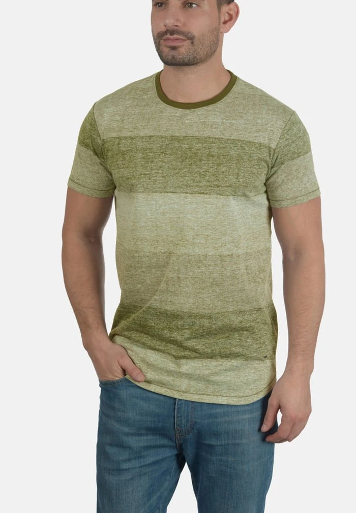 Nouveau 👍 Solid SDTEINE - T-shirt Imprimé - Olive 🌟 1 Nouveau 👍 Solid SDTEINE - T-shirt Imprimé - Olive 🌟