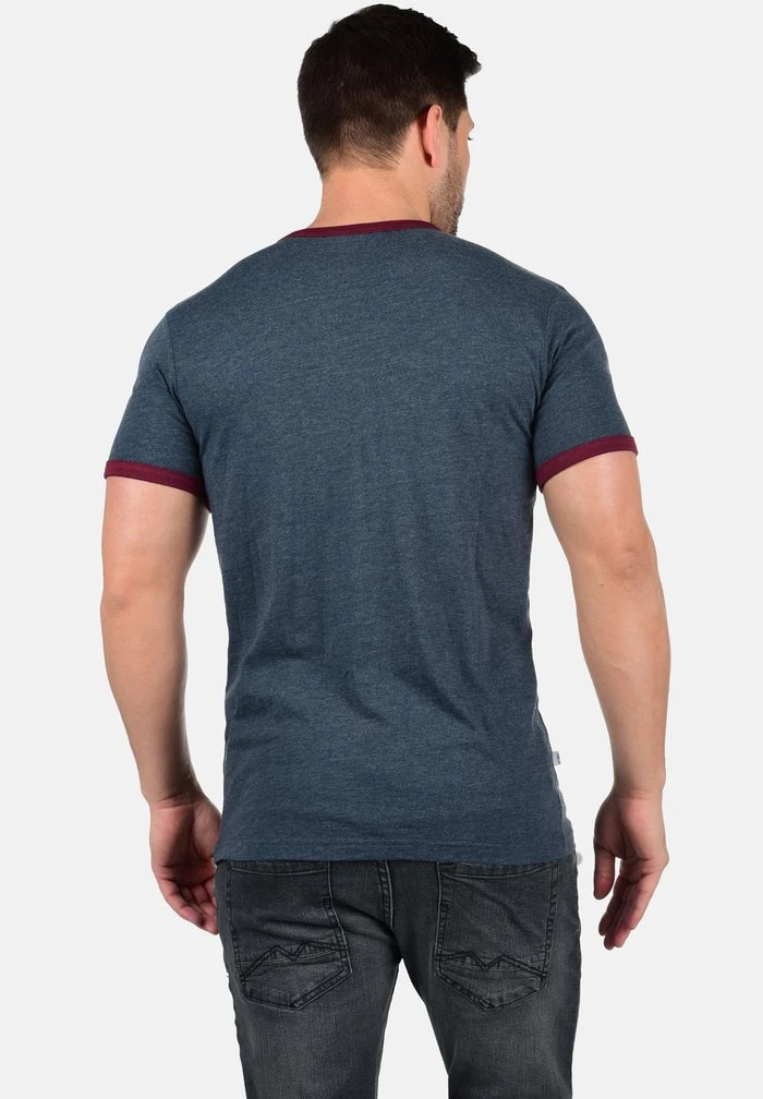 Remise ✨ Solid SDMANOLDO - T-shirt Imprimé - Blue ⭐ 2 Remise ✨ Solid SDMANOLDO - T-shirt Imprimé - Blue ⭐ – Image 2