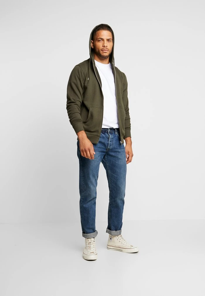 Nouveau ⌛ Solid SDSWEAT - Sweat à Capuche Zippé - Olive 🔥 2 Nouveau ⌛ Solid SDSWEAT - Sweat à Capuche Zippé - Olive 🔥 – Image 2