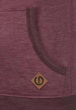 Bon marché ⭐ Solid SDVITU - Sweat à Capuche Zippé - Dark Red ❤️ -Solid Soldes 536dcdfb86f046b28c7d6a6f07084f70