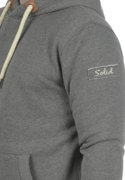 Promo 🔥 Solid SDTRIPHOOD - Sweat à Capuche - Grey Melange ⭐ -Solid Soldes 53b0b3b42a6449a0a6fc06297bd48db1