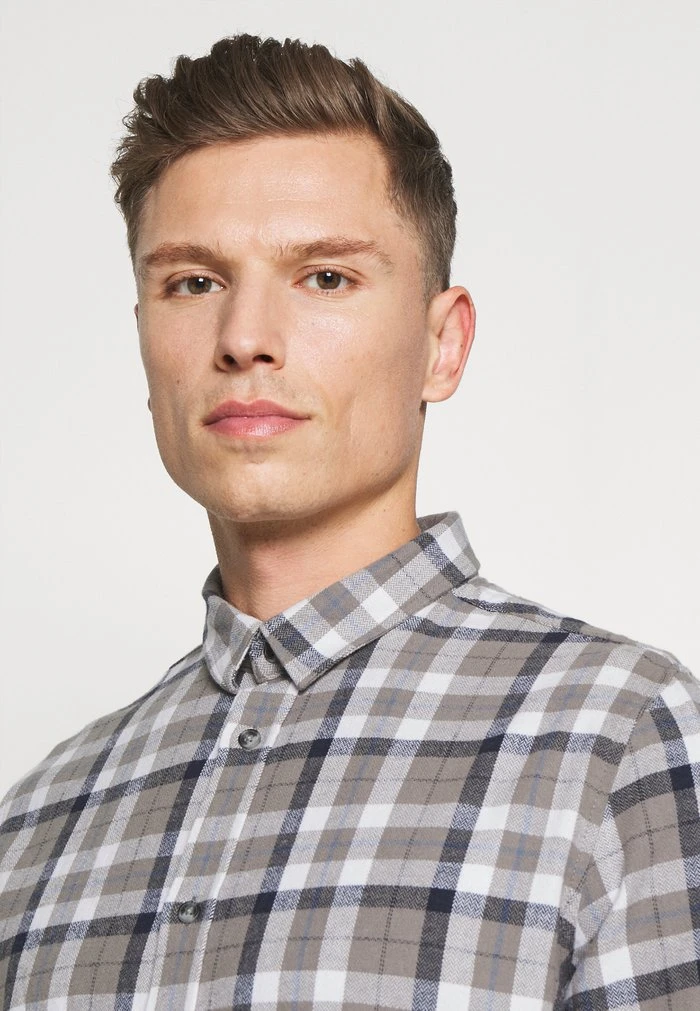 Remise 🔔 Solid SDTERKIL HERRINGBONE CHECK 21105659 - Chemise - Grey Melange ⌛ 4 Remise 🔔 Solid SDTERKIL HERRINGBONE CHECK 21105659 - Chemise - Grey Melange ⌛ – Image 4