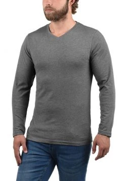 Coupon ⭐ Solid SDBASIL - T-shirt à Manches Longues - Blue, Black, White ✨