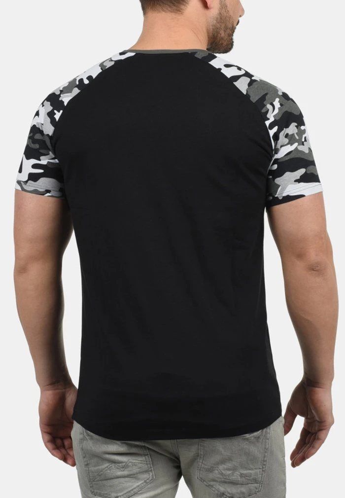 Bon marché ✨ Solid SDCAHIL - T-shirt Imprimé - Black/grey ❤️ 2 Bon marché ✨ Solid SDCAHIL - T-shirt Imprimé - Black/grey ❤️ – Image 2