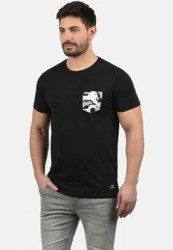 Tout neuf 😉 Solid SDCALVIN - T-shirt Imprimé - Black Grey 🌟