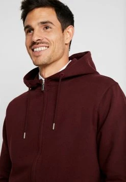 De gros 🔥 Solid SDSWEAT - Sweat à Capuche Zippé - Wine ⌛ -Solid Soldes 5b215ddb880046bda8d54cec545f0f73