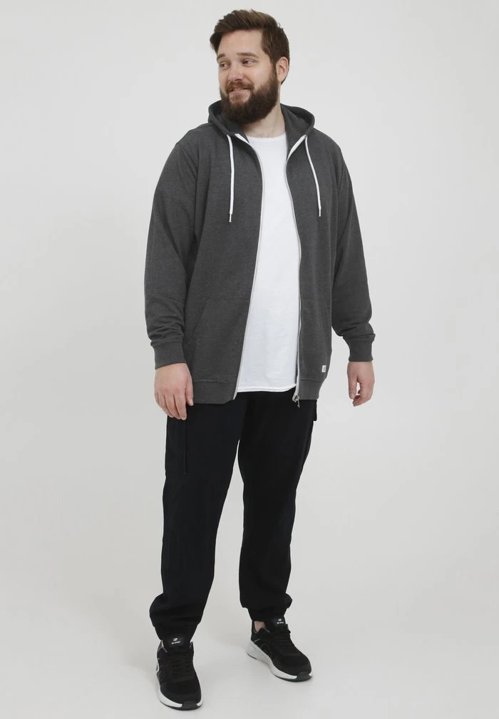 Le moins cher 🎉 Solid SDTAMBO BT - Sweat à Capuche Zippé - Dark Grey Melange 🧨 2 Le moins cher 🎉 Solid SDTAMBO BT - Sweat à Capuche Zippé - Dark Grey Melange 🧨 – Image 2