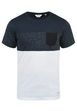 Coupon 😉 Solid SDKOLD - T-shirt Imprimé - Dark Blue ⌛ -Solid Soldes 606b55262eb14a29bb7576cf3059a622