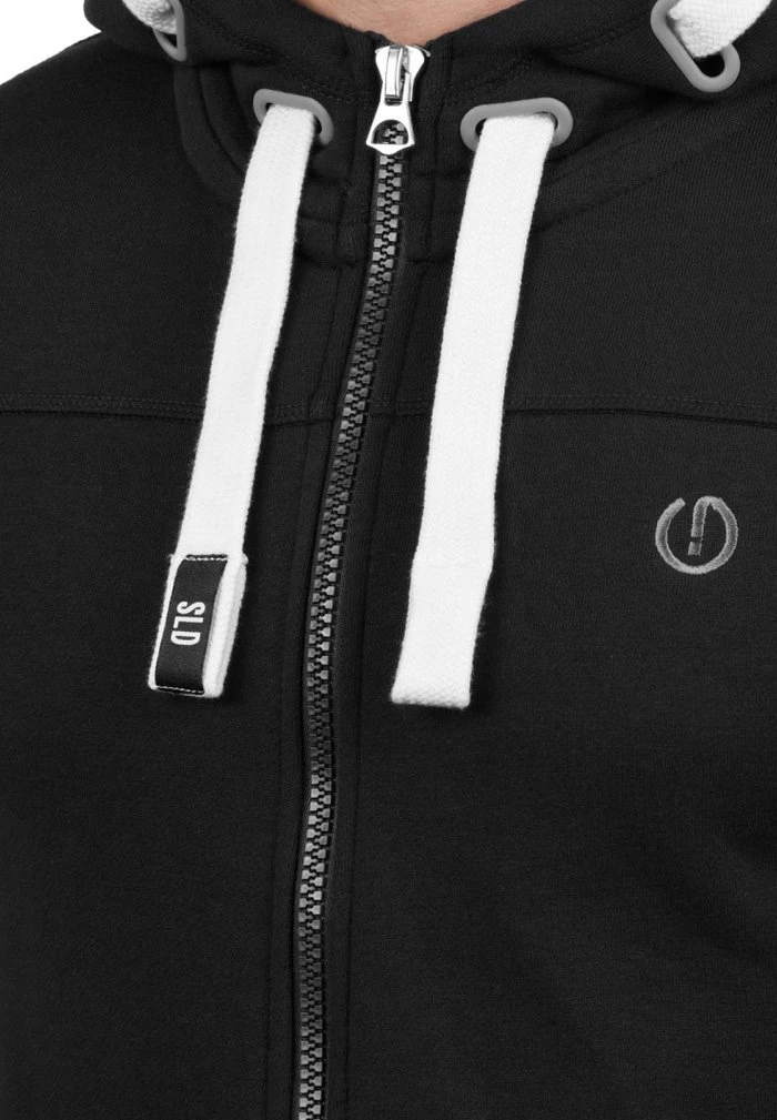 Le moins cher ⌛ Solid SDBENJAMINZIP - Sweat à Capuche Zippé - Black 🔔 3 Le moins cher ⌛ Solid SDBENJAMINZIP - Sweat à Capuche Zippé - Black 🔔 – Image 3