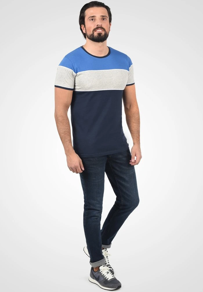 De gros 💯 Solid CODY - T-shirt Imprimé - Insignia Blue ✔️ 2 De gros 💯 Solid CODY - T-shirt Imprimé - Insignia Blue ✔️ – Image 2