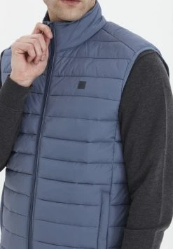 Budget 😀 Solid SDSÖRENSON - Veste Sans Manches - China Blue ⭐ -Solid Soldes 645535760f364f99b3bde5d538d3d73f