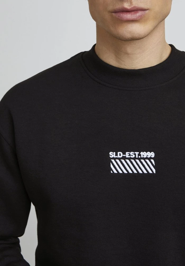 Budget ⌛ Solid SDRUBIO - Sweatshirt - True Black 👍 4 Budget ⌛ Solid SDRUBIO - Sweatshirt - True Black 👍 – Image 4