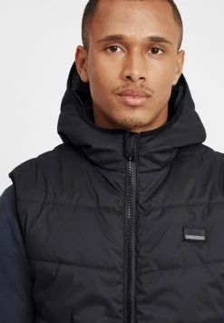 Coupon 😀 Solid SDATSU - Veste Sans Manches - Black ✨ -Solid Soldes 68c7e78ab4224f2597477ac965e4c0bc