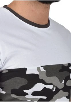 Meilleur prix 🧨 Solid SDCALLUX - T-shirt Imprimé - White Grey Melange ❤️ -Solid Soldes 692053a7a39d44d9a459d1c43093a95e