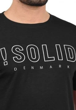 Vente flash 🔔 SDSOLIDO - T-shirt Imprimé - Black ⭐ -Solid Soldes 69e7d2773f4545df8e16f47f3eae804d