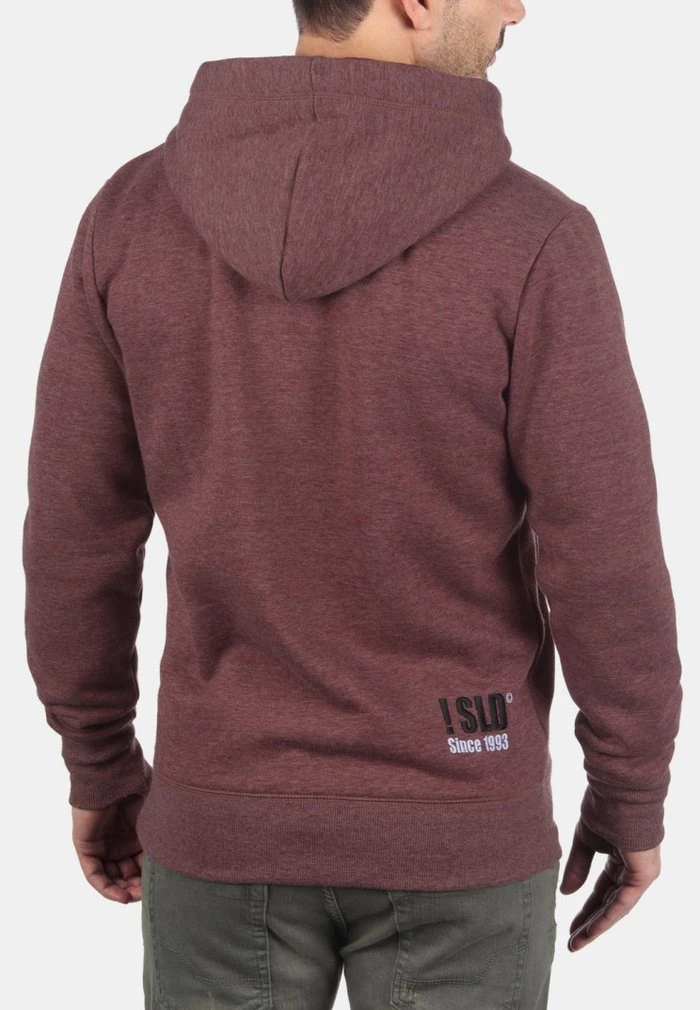 Promo ✔️ Solid SDBENNZIP - Sweat à Capuche Zippé - Wine Red ⭐ 2 Promo ✔️ Solid SDBENNZIP - Sweat à Capuche Zippé - Wine Red ⭐ – Image 2