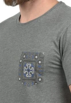 Meilleure affaire 😀 Solid SDILARI - T-shirt Imprimé - Grey Melange ✔️ -Solid Soldes 6bca16c61fe34ad49edfdec381872c28