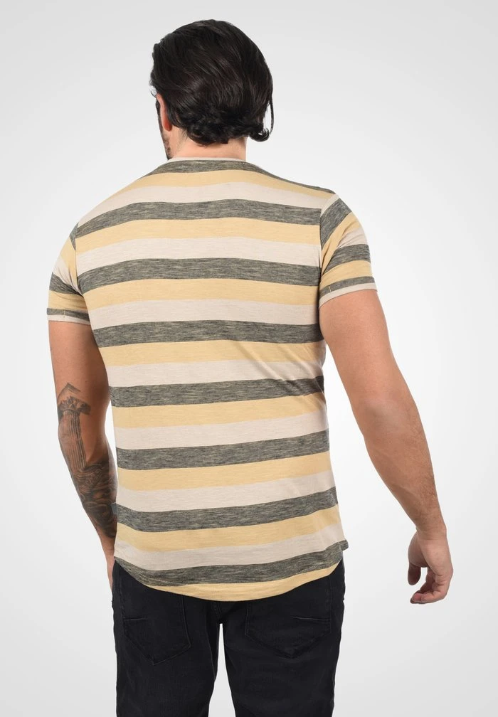 Le moins cher ❤️ Solid SDTEE - T-shirt Imprimé - Curds & Wh 🌟 3 Le moins cher ❤️ Solid SDTEE - T-shirt Imprimé - Curds & Wh 🌟 – Image 3