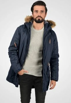 Bon marché 🌟 Solid SDCLARK - Veste D'hiver - Dark Blue ⭐