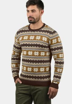 Vente flash ❤️ Solid SDWINNO - Pullover - Coffee Bea 💯