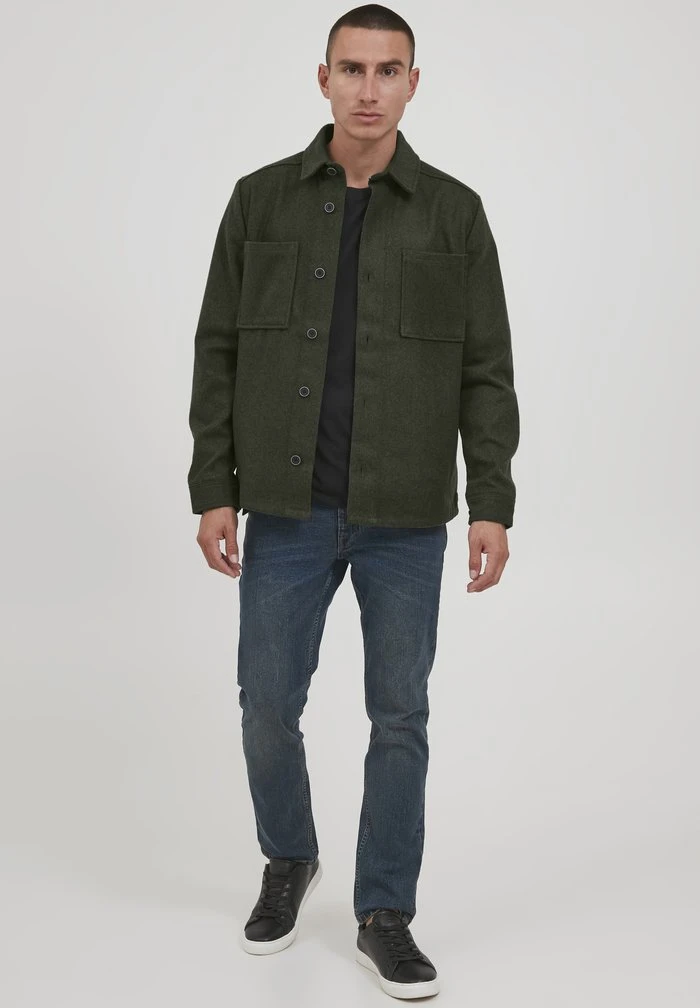 Meilleure affaire ❤️ Solid LIAM - Veste Mi-saison - Deep Forest Melange 👍 2 Meilleure affaire ❤️ Solid LIAM - Veste Mi-saison - Deep Forest Melange 👍 – Image 2